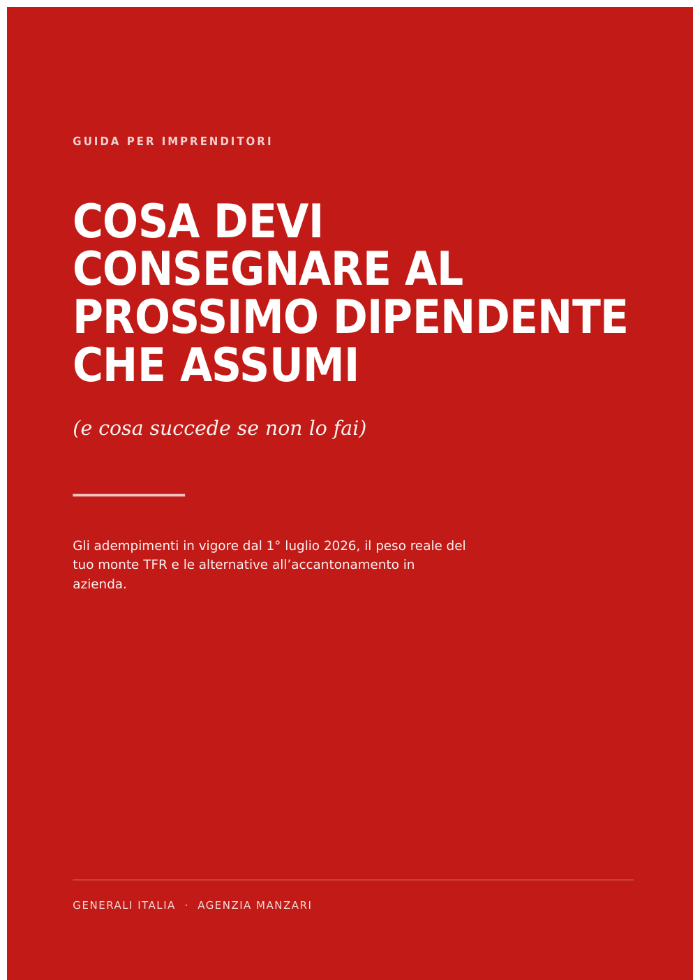 Copertina della guida: Cosa devi consegnare al prossimo dipendente che assumi